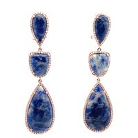 Orecchini Cianfrone Gioielli Donna in Argento Lapislazzulo CRISOR003 - CRISOR003